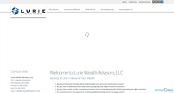 Desktop Screenshot of luriewealthadvisors.com